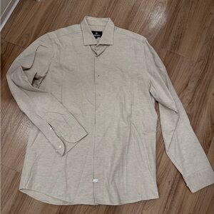 Men's Beige Dress Shirt